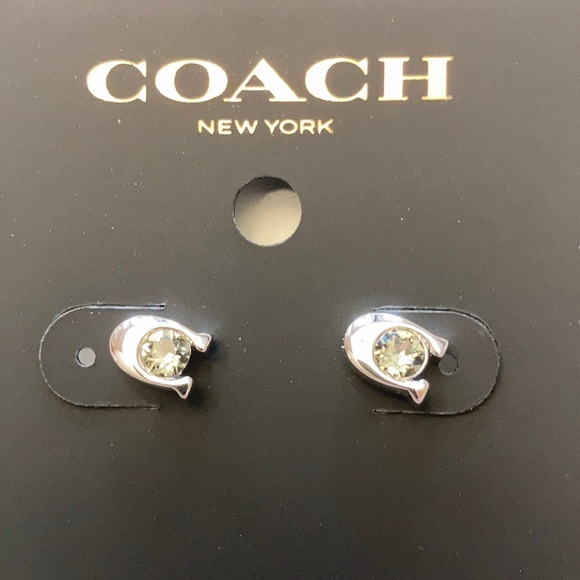 Coach Jewelry - Coach SIGNATURE STONE STUD EARRINGS